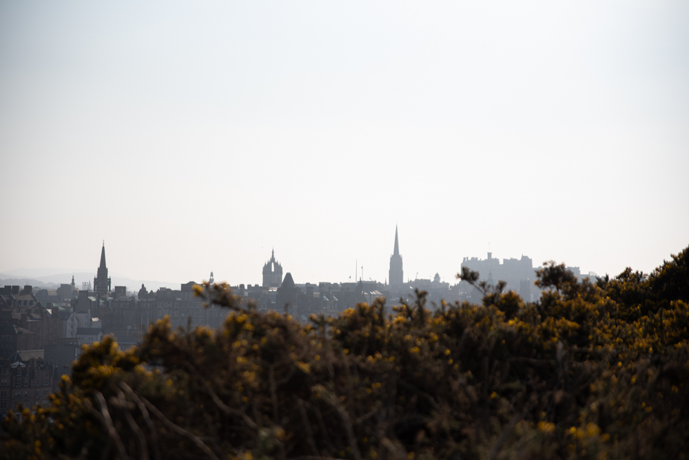 vue sur les toits d'Edimbourg